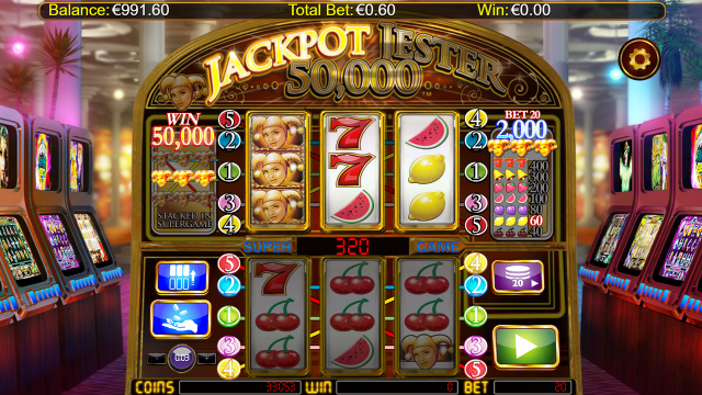 Игровой интерфейс Jackpot Jester 50 000 5